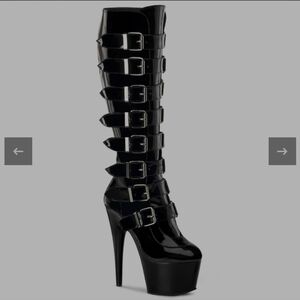 Pleaser Adore 2043 Patent Black